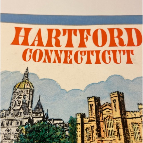 MCM Vintage Hartford Connecticut Notepad Vagabond 24 CT tourist stationery paper - Picture 2 of 15